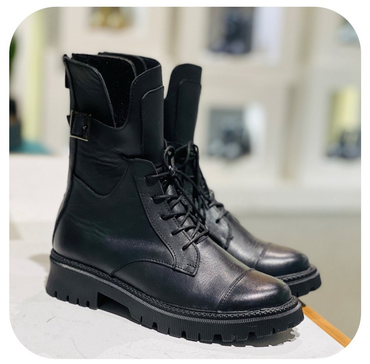 بوت زنانه چرم کاکتوس ws 4025 مشکی
