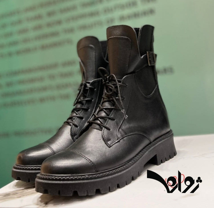 بوت زنانه چرم کاکتوس ws 4025 مشکی