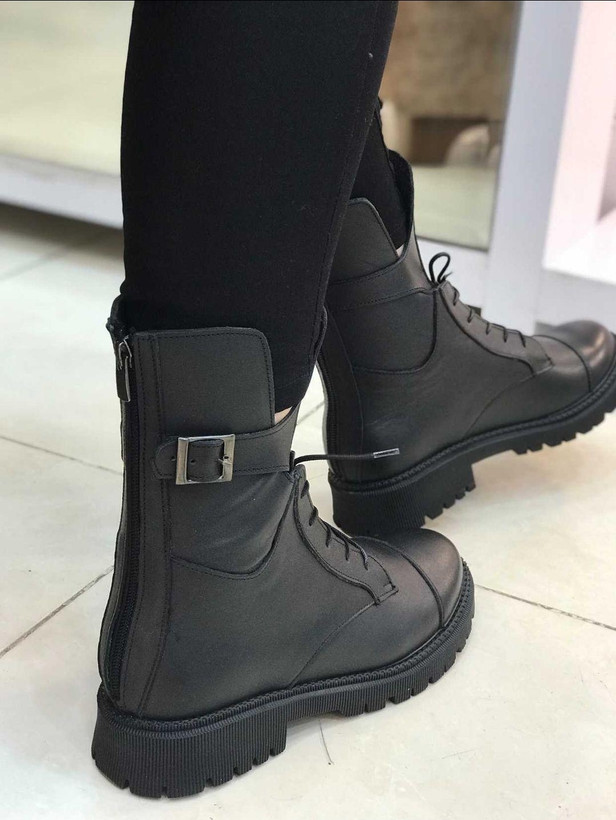 بوت زنانه چرم کاکتوس ws 4025 مشکی