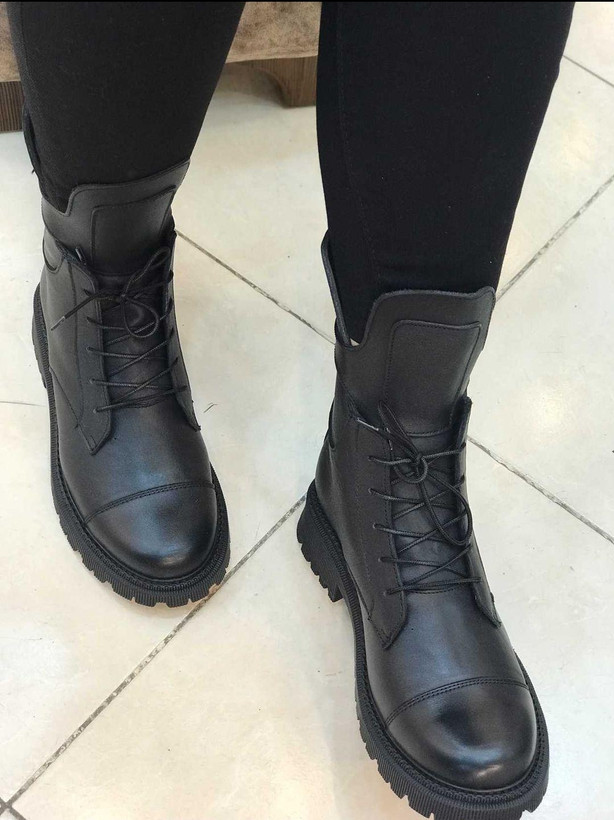 بوت زنانه چرم کاکتوس ws 4025 مشکی