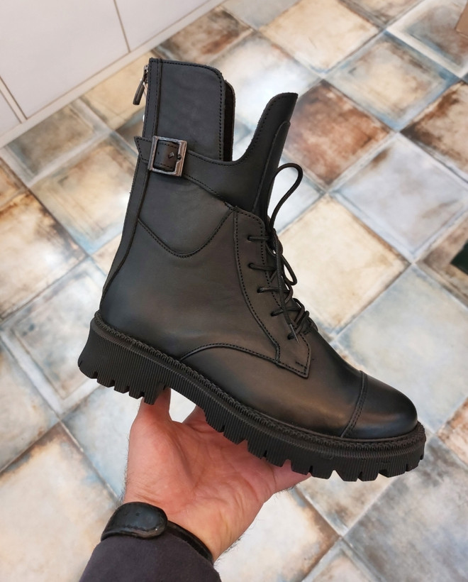 بوت زنانه چرم کاکتوس ws 4025 مشکی