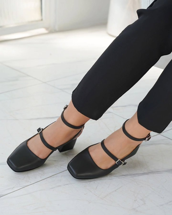 کفش پاشنه دار چرم کاکتوس ws75004